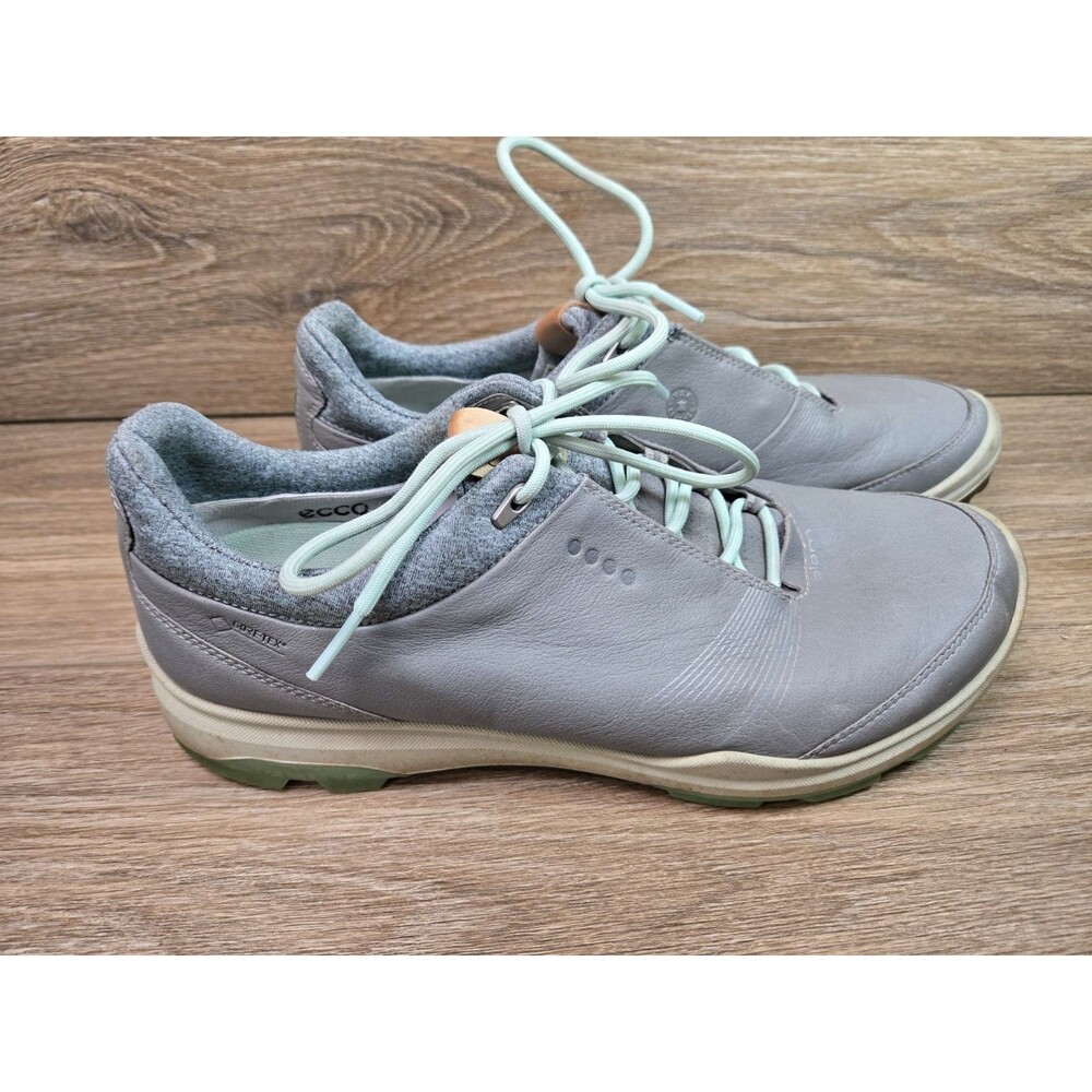 Ecco Biom Hybrid 3 Womens Extra Width Golf Shoes Gray Leather GORE-TEX Size 10